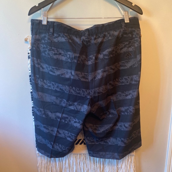 Adidas Mens Golf Active Shorts black grey size 32” waist 32 summer athletic - Picture 5 of 6